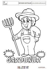 ingilizce boyama sayfaları